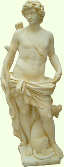 Marble statue male cupid